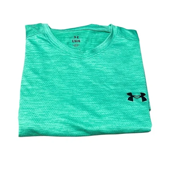 Under Armour HeatGear Green Athletic Training T Shirt Mens Large - Picture 9 of 13